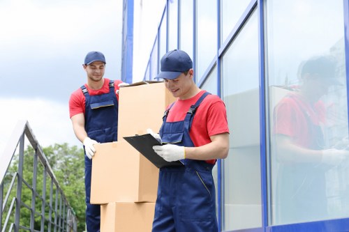 Residents preparing for a removals van service in Leaves Green