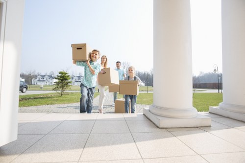 Careful loading of household items for a Leaves Green move