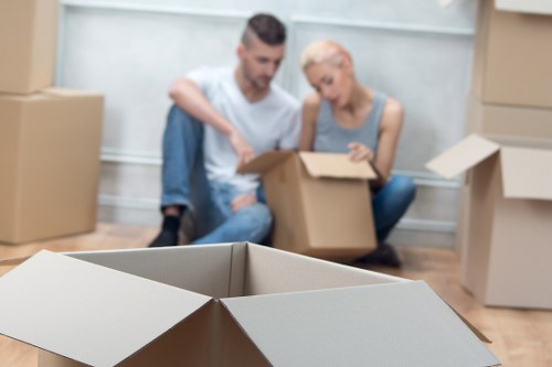 Furniture and household items being loaded for a move in Leaves Green