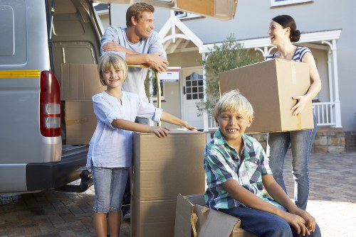 Local removal van prepared for a move in Leaves Green