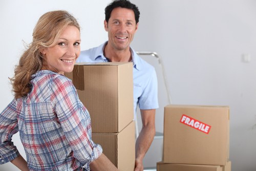 Careful loading of furniture for local removal services in Leaves Green